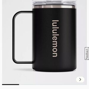 Lululemon Black Insulated Mug - BRAND NEW